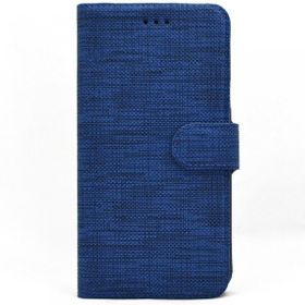 Teleplus Samsung Galaxy A53 Kılıf Kumaş Spor Standlı Cüzdan Lacivert Cep Telefonu Kılıfı