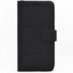 Teleplus Samsung Galaxy A7 2018 Kumaş Spor Standlı Cüzdan Siyah Kılıf