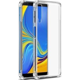 Teleplus Samsung Galaxy A70 Darbe Korumalı Silikonlu Şeffaf Kılıf