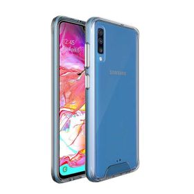 Teleplus Samsung Galaxy A70 Gard Darbe Korumalı Sert Şeffaf Silikonlu Kılıf