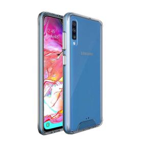 Teleplus Samsung Galaxy A70 Gard Darbe Korumalı Sert Şeffaf Silikonlu Kılıf