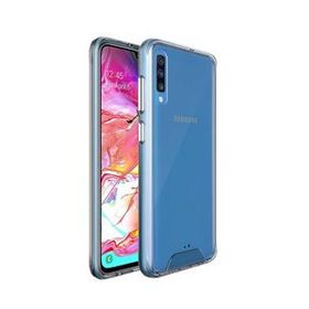 Teleplus Samsung Galaxy A70 Gard Darbe Korumalı Sert Silikonlu Şeffaf Nano Ekran Koruyucu Cep Telefonu Kılıfı
