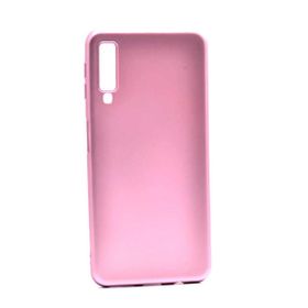 Teleplus Samsung Galaxy A70 Lüks Silikonlu Nano Ekran Koruyucu Rose Gold Kılıf