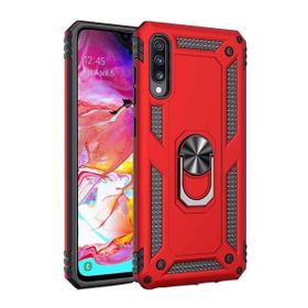 Teleplus Samsung Galaxy A70 Vega Yüzüklü Tank Kapak Nano Ekran Koruyucu Gümüş Kılıf