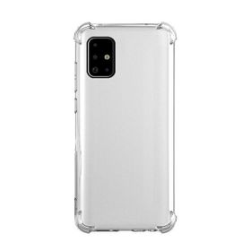 Teleplus Samsung Galaxy A71 Darbe Korumalı Nano Ekran Koruyucu Kamera Nano Ekran Koruyucu Şeffaf Silikon Cep Telefonu Kılıf