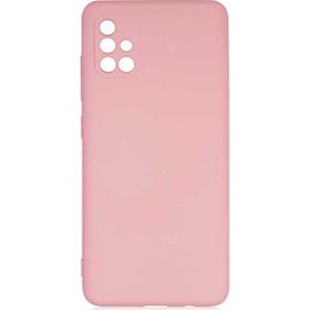 Teleplus Samsung Galaxy A71 Kamera Korumalı İçi Kadife Pembe Ve Silikon Kılıf