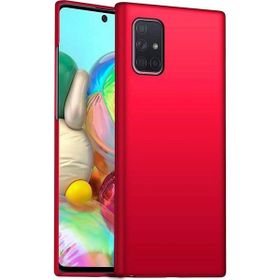 Teleplus Samsung Galaxy A71 Lüks Mat Kırmızı Silikon Cep Telefonu Kılıf