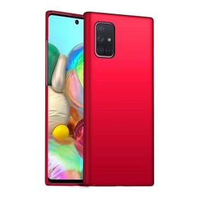 Teleplus Samsung Galaxy A71 Lüks Mat Kırmızı Silikon Cep Telefonu Kılıf