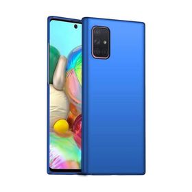 Teleplus Samsung Galaxy A71 Lüks Mat Nano Ekran Koruyucu Lacivert Silikon Cep Telefonu Kılıf
