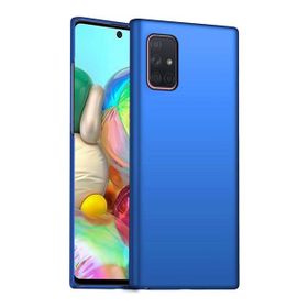 Teleplus Samsung Galaxy A71 Lüks Mat Nano Ekran Koruyucu Lacivert Silikon Cep Telefonu Kılıf