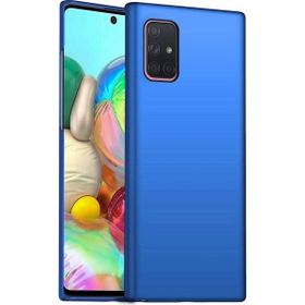 Teleplus Samsung Galaxy A71 Lüks Mat Nano Ekran Koruyucu Lacivert Silikon Cep Telefonu Kılıf