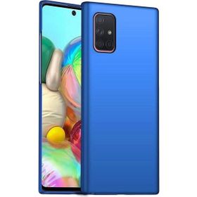 Teleplus Samsung Galaxy A71 Lüks Mat Nano Ekran Koruyucu Lacivert Silikon Cep Telefonu Kılıf