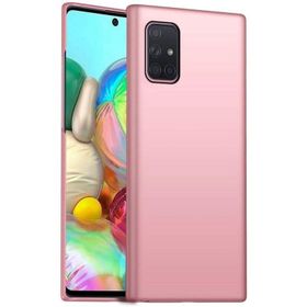 Teleplus Samsung Galaxy A71 Lüks Mat Silikon Nano Ekran Koruyucu Kamera Nano Ekran Koruyucu Kırmızı Kılıf