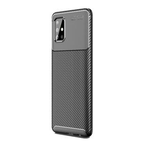 Teleplus Samsung Galaxy A71 Negro Mat Nano Ekran Koruyucu Lacivert Silikon Cep Telefonu Kılıf