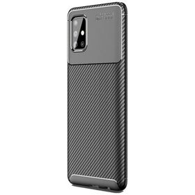 Teleplus Samsung Galaxy A71 Negro Mat Nano Ekran Koruyucu Lacivert Silikon Cep Telefonu Kılıf