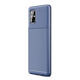 Teleplus Samsung Galaxy A71 Negro Mat Tam Kapatan Ekran Koruyucu Lacivert Silikon Cep Telefonu Kılıf