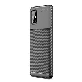 Teleplus Samsung Galaxy A71 Negro Mat Tam Kapatan Ekran Koruyucu Lacivert Silikon Cep Telefonu Kılıf