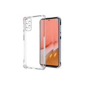 Teleplus Samsung Galaxy A72 Kamera Korumalı Darbeye Dayanıklı Silikon Şeffaf Kılıf