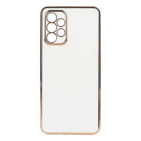 Teleplus Samsung Galaxy A72 Kamera Korumalı Lazer Bark Silikon Beyaz Kılıf