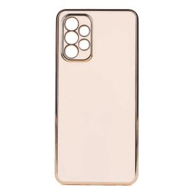 Teleplus Samsung Galaxy A72 Kamera Korumalı Lazer Bark Silikon Beyaz Kılıf