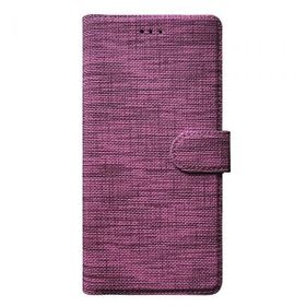 Teleplus Samsung Galaxy A72 Kumaş Spor Standlı Kartlıklı Cüzdan Mor Cep Telefonu Kılıfı