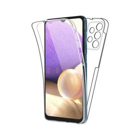 Teleplus Samsung Galaxy A72 Ön Arka 360 Silikon Şeffaf Cep Telefonu Kılıfı