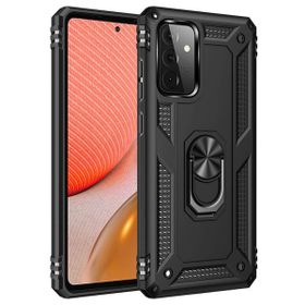 Teleplus Samsung Galaxy A72 Vega Yüzüklü Tank Kapak Kırmızı Cep Telefonu Kılıfı