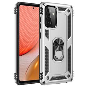 Teleplus Samsung Galaxy A72 Vega Yüzüklü Tank Kapak Kırmızı Cep Telefonu Kılıfı