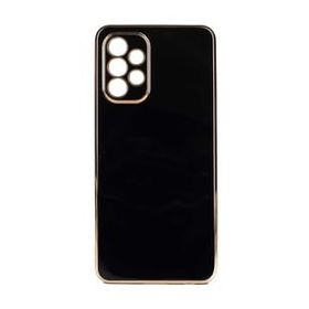 Teleplus Samsung Galaxy A73 Kamera Korumalı Lazer Bark Silikon Siyah Kılıf
