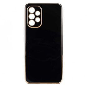 Teleplus Samsung Galaxy A73 Kamera Korumalı Lazer Bark Silikon Siyah Kılıf