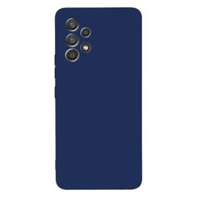 Teleplus Samsung Galaxy A73 Kamera Korumalı Mat Silikon Lacivert Kılıf