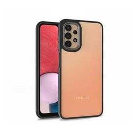Teleplus Samsung Galaxy A73 Renkli Bumper Hybrid Flora Silikon Siyah Kılıf
