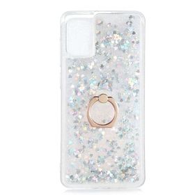 Teleplus Samsung Galaxy A91 Milce Yüzüklü Sulu Silikon Pembe Kılıf