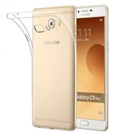 Teleplus Samsung Galaxy C9 Pro Darbe Emicili Silikon Şeffaf Kılıf