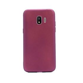 Teleplus Samsung Galaxy J2 Pro Lüks Silikonlu Bordo Kılıf