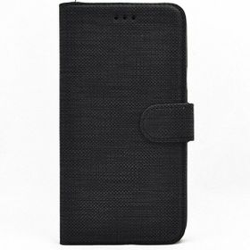 Teleplus Samsung Galaxy J4 Plus Kılıf Kumaş Spor Standlı Cüzdan Siyah