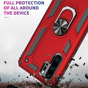 Teleplus Samsung Galaxy J4 Plus Vega Yüzüklü Tank Kapak Siyah Kılıf
