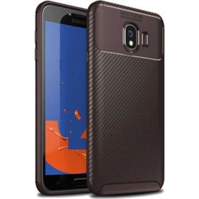 Teleplus Samsung Galaxy J4 Ultra Soft Negro Karbon Kahverengi Silikon Kılıf