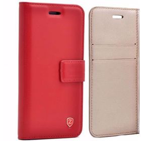 Teleplus Samsung Galaxy J7 2016 Lüx Cüzdanlı Kırmızı Kılıf