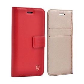 Teleplus Samsung Galaxy J7 2016 Lüx Cüzdanlı Kırmızı Kılıf