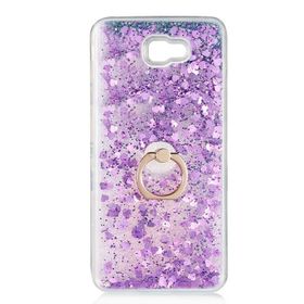 Teleplus Samsung Galaxy J7 Prime Milce Yüzüklü Sulu Silikon Mor Kılıf