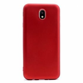 Teleplus Samsung Galaxy J7 Pro Lüks Silikon Kırmızı Kılıf