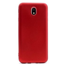 Teleplus Samsung Galaxy J7 Pro Lüks Silikon Kırmızı Kılıf