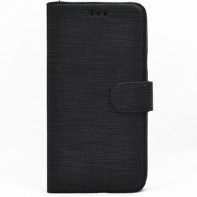 Teleplus Samsung Galaxy M10s Kumaş Spor Standlı Lacivert Cüzdan Kılıf