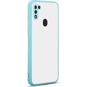 Teleplus Samsung Galaxy M11 Hux Kamera Korumalı Turkuaz Silikon Cep Telefonu Kılıf