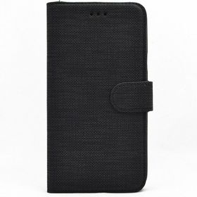 Teleplus Samsung Galaxy M11 Kumaş Spor Standlı Cüzdan Siyah Kılıf