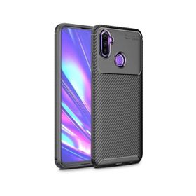 Teleplus Samsung Galaxy M11 Negro Karbon Siyah Silikon Cep Telefonu Kılıf