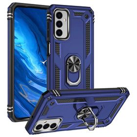 Teleplus Samsung Galaxy M13 Vega Yüzüklü Tank Kapak Kırmızı Kılıf