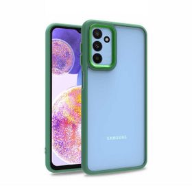 Teleplus Samsung Galaxy M23 Renkli Bumper Hybrid Flora Silikon Mor Kılıf