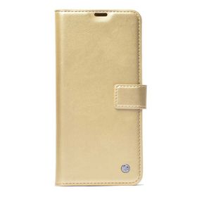 Teleplus Samsung Galaxy M31 Delüxe Standlı Cüzdan Gold Kılıf